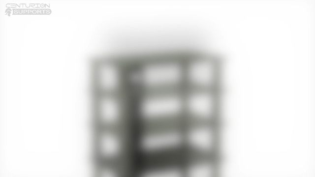 Centurion Supports Galago Black Glass TV/Hi-Fi Stand