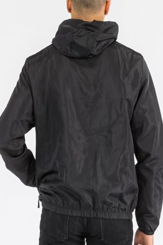 Image of WEIV GEAR Men's Full Zip Hooded Lightweight Windbreaker Anorak Jacket