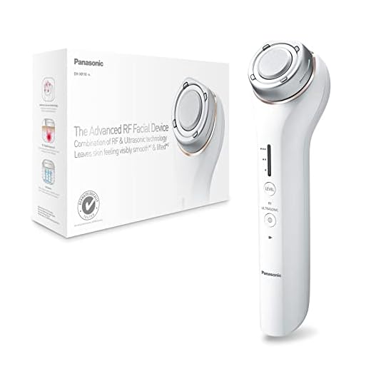 Panasonic EH-XR10 Aparato facial avanzado con radiofrecuencia y tecnología ultrasónica, Color Blanco, Talla única