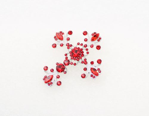Image of Faship Gorgeous Rhinestone Crystal Cross Crucifix Pin Brooch