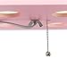 Simple Designs LF1014-LPK Etagere Organizer Storage Shelf Linen Shade Floor Lamp, Light Pink