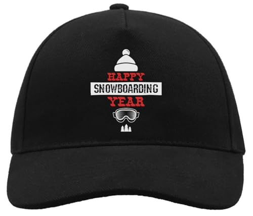 Bonnet Happy Snowboard Year en coton pour vos sorties en station