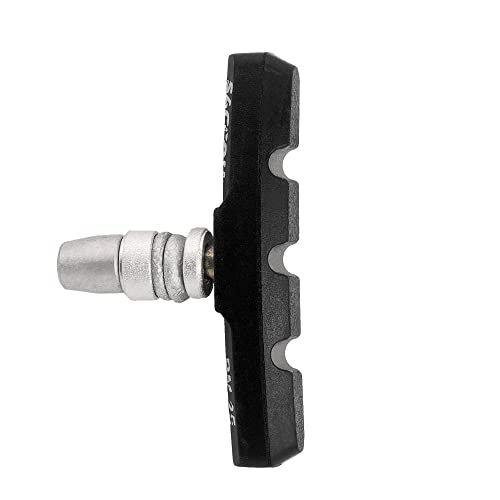 P4B | 2 Paar Bremsschuhe für V-Brake - 70 mm | Modell PM25 | Fahrrad Bremsbeläge mit Bolzen, symmetrischem Gewinde und Befestigungsmaterial (2 Paar = 4 Stück)