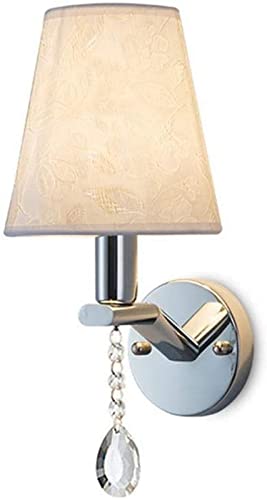 Lámpara de pared de montaje empotrado con detalles de cristal fino