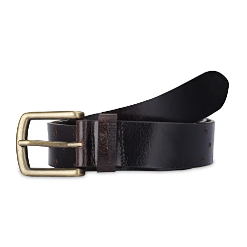 Image of THE CLOWNFISH Men's Genuine Leather Belt with Textured /Embossed Design