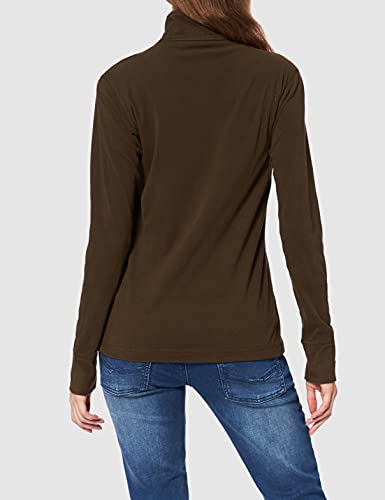 Fjällräven Damen Fleecejacke Skare Half Zip, Dark Olive, S, 89766-633