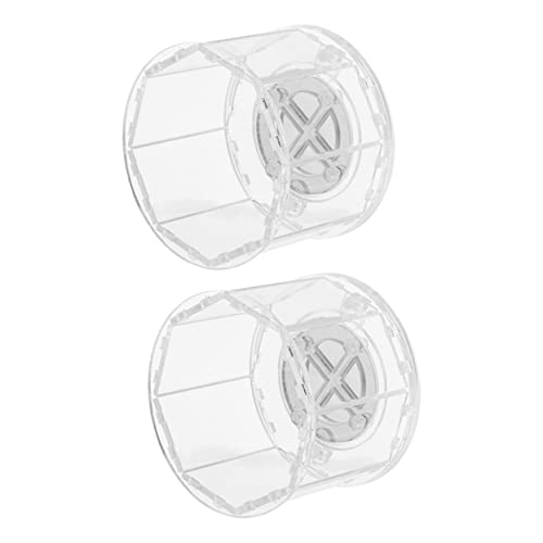 Milisten 2個 爬虫類の飾り箱 トカゲ 爬虫類ケース ペットディスプレイコンテナ 檻に入れられた フィーダー の餌箱 アクリルタンク クリケットケージ ふ化容器 Transparent