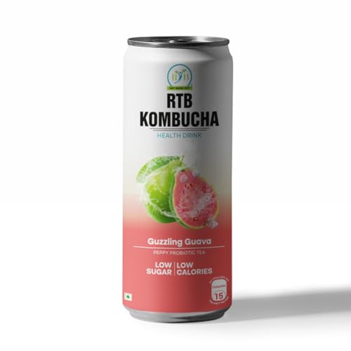 Image of RTB KOMBUCHA Health Guava Drink - Pack of 250ml | Helps in Immune System & Digestive System (Kombucha Culture, Fruit Pulp & Organic Sugar)