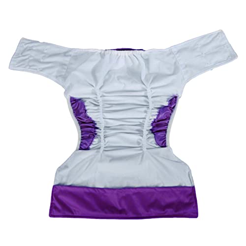 Sharplace Pañal de Tela Reutilizable para Adultos, súper Absorbente, a Prueba de Fugas, Lavable, Ropa Interior, Ayuda para la incontinencia, para Hombres y, púrpura