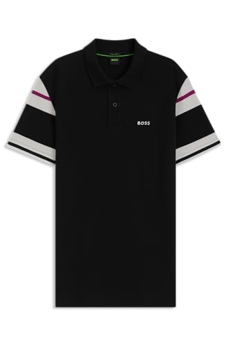 BOSS Men's Sleeve Zone Polo Shirt, 674bright Pink, L