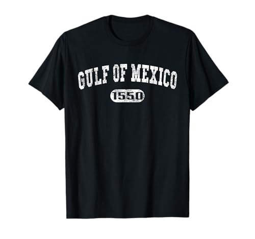 Retro Vintage Distressed Gulf Of Mexico Est 1550 Men Women T-Shirt