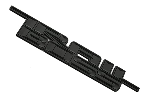Image of 2pcs 2019-2021 Trail Boss Emblems 3D Badge Side Nameplate Decal Replacement for Chevy Silverado 1500 HD 2500 HD (Matte Black)
