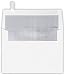 A7 Foil Lined Invitation Envelopes (5 1/4 x 7 1/4) w/Peel & Press - White w/Silver LUX Lining (50 Qty.) | Perfect for the HOLIDAYS, 5x7 Photos, Invitations, Greeting Cards and More! |FLWH4880-03-50