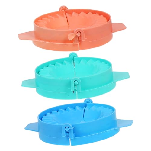 OUNONA Effortless Dumpling Skin Presser Set 3 Piece Set for Ravioli and Empanada Making Reusable Dishwasher Safe