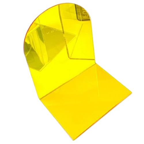 1 Pair Heavy Duty Clear Acrylic Book Ends, L Shaped Bookends, Non Skid Transparent Book Stoppers for Shelves Desk, Library - Image 4