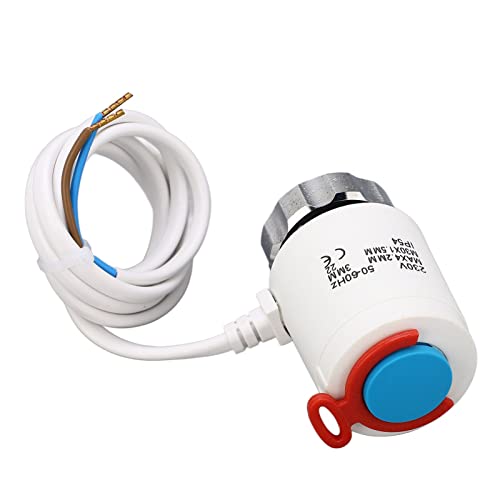 Electric Actuator Radiator Valve, 230VAC Independent Adjustment Avoid Corrosion M30x1.5mm Radiator Valve Strong Execution for Home