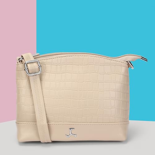 Image of Mochi Women Casual Faux leather Soft Body Zipper closure Solid Sling Bag