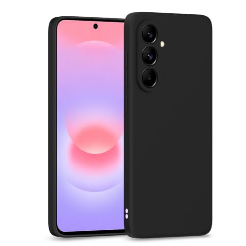 Image of Outlouders Back Cover for Samsung Galaxy A37 5G | Camera Protection | Durable Soft Matte Silicone Bumper Case (Black)