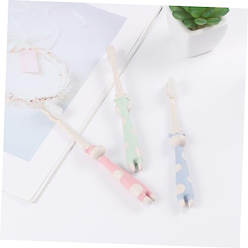 FOMIYES 6 Stk Cartoon-Zahnbürste kinder zahnbürste toothbrush für kinder Nachhaltige u Borsten tragbare Borsten – Bild 8