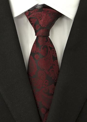 Image of Men's Necktie Classic Silk Tie Woven Jacquard Neck Ties 9 PCS