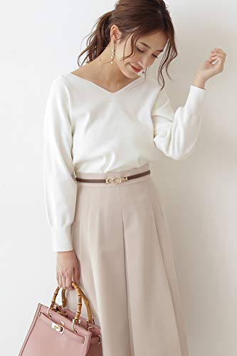 [プロポーションボディドレッシング] セーター Vネックバックレースドルマンニット レディース エクリュ 日本 FR (FREE サイズ)