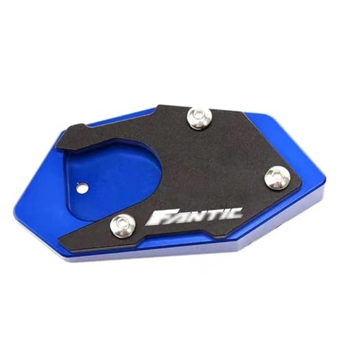 MKBHD Soporte Lateral for Motocicleta, Placa de Soporte de extensión for Fantic Caballero Flat Track 125 250 500 Rally/Scrambler(Blue)