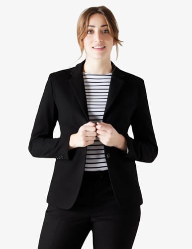 Image of ROCKSY Black Smart Casual Formal Blazer for Women, Regular Fit Stylish Blazer for Women