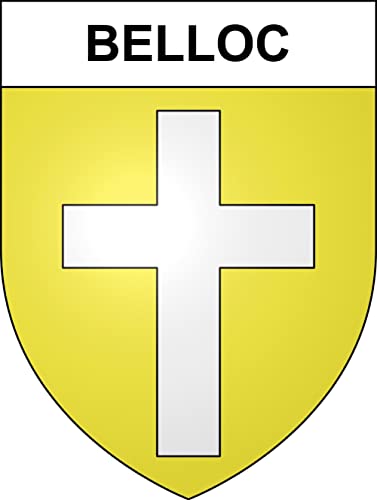 Belloc 09 ville sticker blason écusson autocollant adhésif - Taille : 17 cm