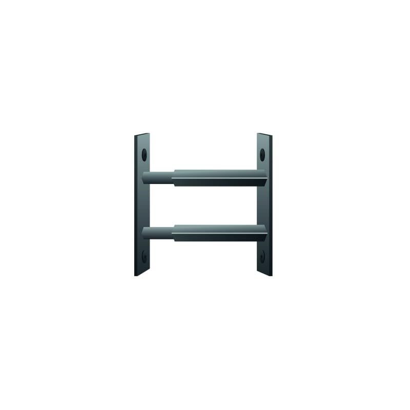Barreau télescopique sécurité fenêtre 55-103cm Noir 2 barreaux