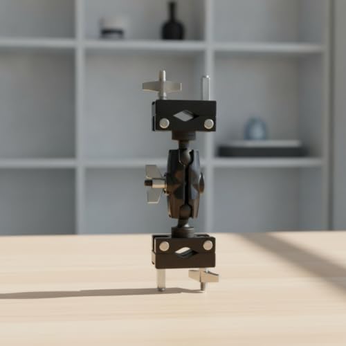 Abrazadera Universal Ajustable con Doble Articulación de Bola para Soporte de Platillos para Bateristas miniatura 5