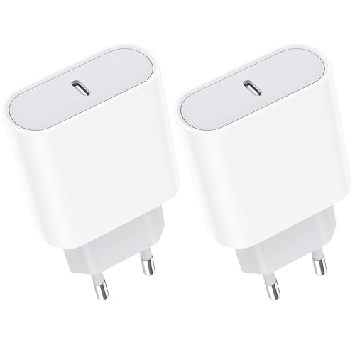 Wsehnga Caricatore USB C 20W 2-Pack per iPhone