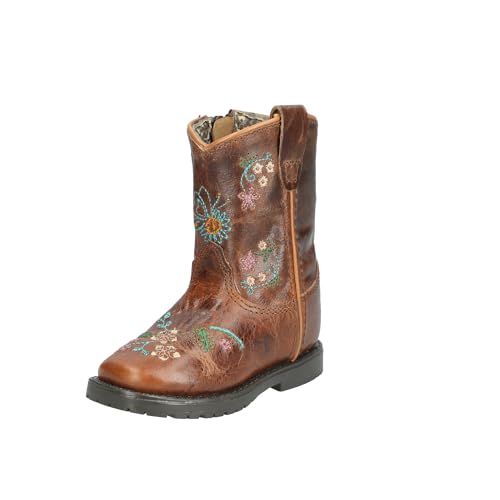 Image of Smoky Mountain Boots Toddlers' Autry Square Toe Leather Western Cowboy Boots