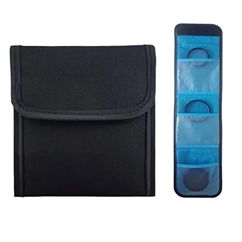Pochette De Transport Pour Filtres Appareil Photo - 3 Poches, Compatible Jusqu'à 82 Mm