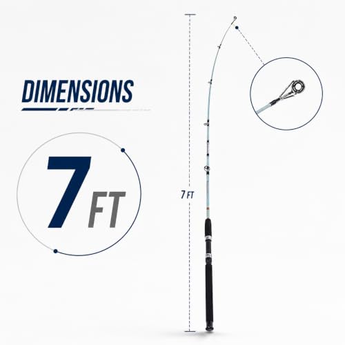 Image of HELLARO Kingfisher Super Solid Glass Fiber Unbreakable Spinning Fishing Rod (7FT)