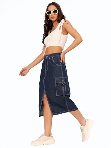 Image of Dolce Crudo Women's Regular High Rise Stretchable Denim Shorts