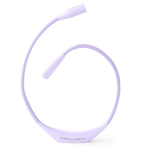 Lumos Knitting Light, Crafter Light Around Neck for Knitters and Crocheters, 3 Colors & Adjustable Brightness. Portable, Wearable, Rechargeable&Long Lasting (Lavender)