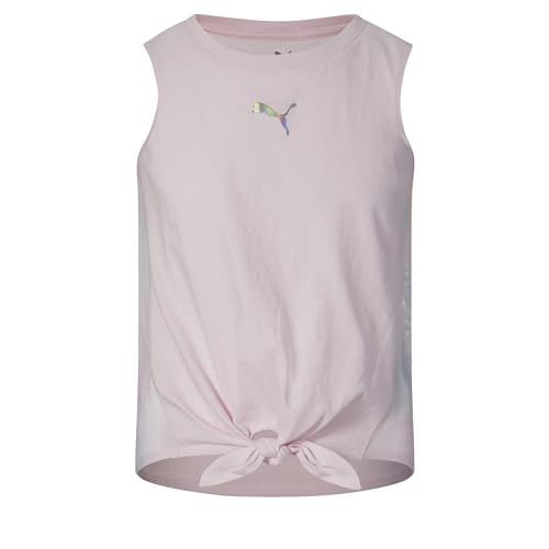 Image of Puma Girls' Sleeveless Cotton Fashion T-Shirt