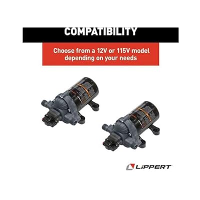 Lippert Components - 689054,115V Flow Max Water Pump, DS-11531-D