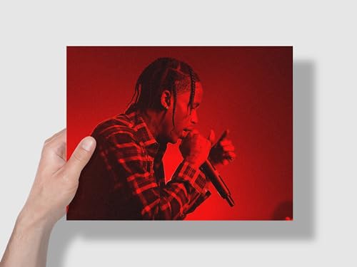 Image of Travis Scott Paper Posters Set A4 Size - Album Cover Wall Art - Aesthetic Pinterest Finds - Music-Related Gifts and Wall Decor