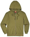 Kingsted Olive Green Zip Up Hoodie for Men – Super Soft Lightweight Sweatshirt – Premium Terry Fabric – Classic Everyday Comfort Fit (Olive Green, Medium)