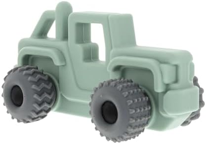 Nuby Silicone Teether Toy for Babies – Textured Teething Car with Moving Wheels, Easy to Hold, Soothes Sore Gums, Encourages Tactile Development & Hand-Eye Coordination, Green Jeep Nuby Silicone Teether Toy for Babies – Textured Teething Car with Moving Wheels, Easy to Hold, Soothes Sore Gums, Encourages Tactile Development & Hand-Eye Coordination, Green Jeep