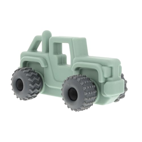 Nuby Silicone Teether Toy for Babies – Textured Teething Car with Moving Wheels, Easy to Hold, Soothes Sore Gums, Encourages Tactile Development &...