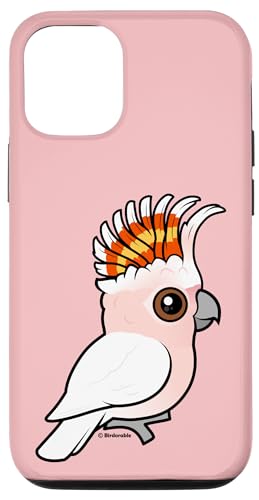 iPhone 15 Cute Cartoon Pink Cockatoo Raised Crest Birdorable Bird Case