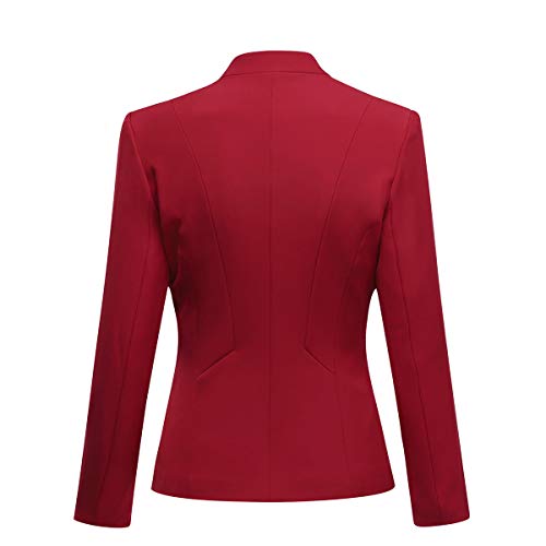 YUNCLOS Women's Business Office 1 Button Blazer Jacket and Pants Suit Set4