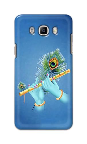 Image of PRINTFIDAA Printed Hard Back Cover Case for Samsung Galaxy J7 2016 | Samsung Galaxy On 8 2016 Back Cover (Flute in Krishna Hands) -112