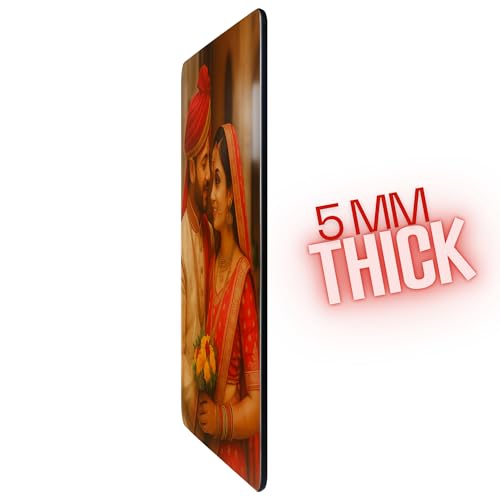 Image of 5mm Acrylic Customize Photo Frame for Wall | Personalized Photo Frame | Wall Decor | Wall Mount Frameless Picture Photo | Self Adhesive (16.54x11.69 inches)