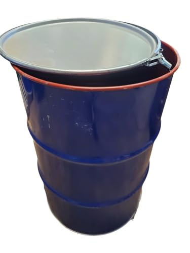 Readi Soil Reconditioned 55-Gallon Steel Drum with Lid for Storage and DIY Burn Barrel Projects, BB55-1