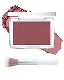 Powder Blush Palette, Matte Powder Makeup Blush for Cheeks, Natural Glow Face Blush Contour Palette, Lightweight, Smooth, Highly Pigmented Buildable Color, Long-lasting All-Day Face Enhancing -#Berry