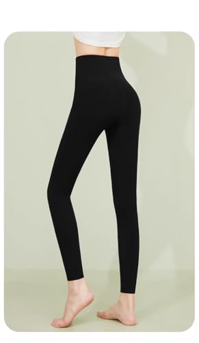 Image of Celary Women's Nude Fleece Lined Leggings - Winter Warm Pantyhose Look, Thermal Tights, Soft & Stretchable Winter Stockings