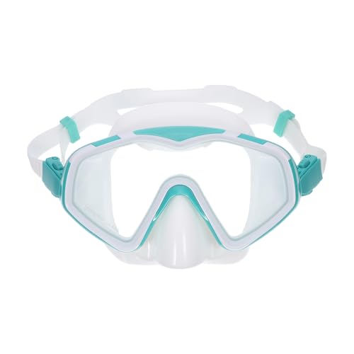 Kisangel ス ゴーグル:大人用ダイビングマスク(水泳用) - 女性と男性用シュノーケルマスク - ビーチ釣りやプールに最適な広視野の伸縮性ストラップ付きスイムゴーグル